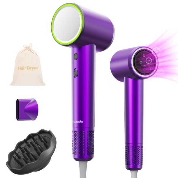 Maxodo Purple Diffuser Hair Dryer for Ultimate Hair Care