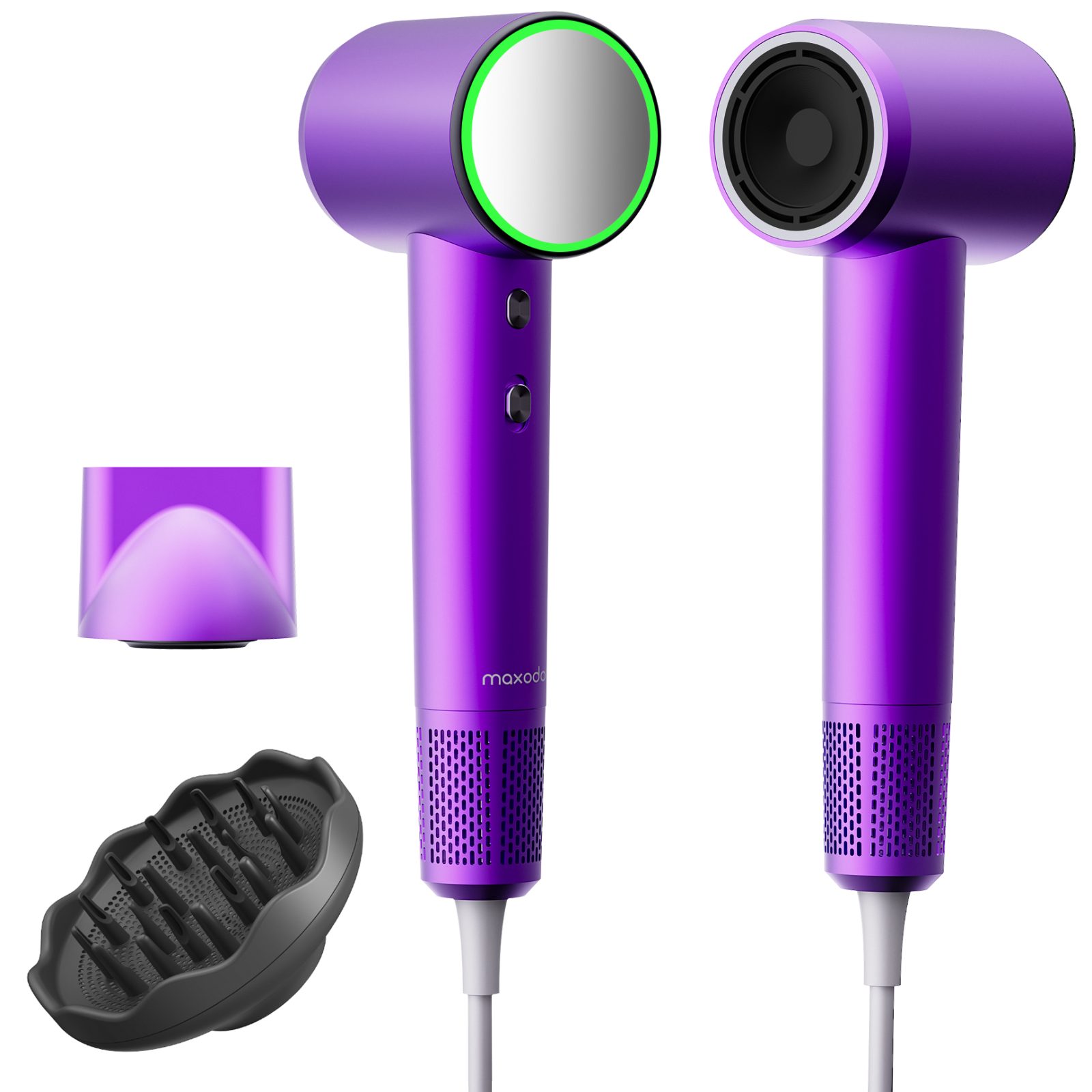 Bio Ionic Hair Dryer with Diffuser Purple