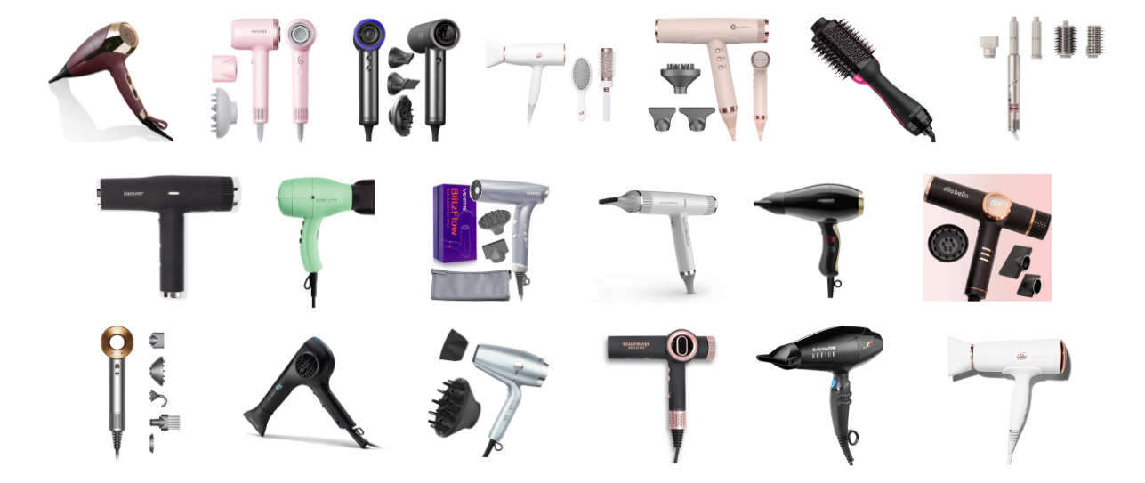 different types of hair dryer