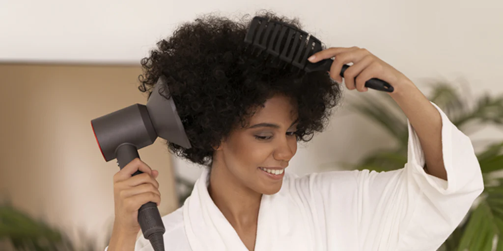 Blow Drying Curly Hair