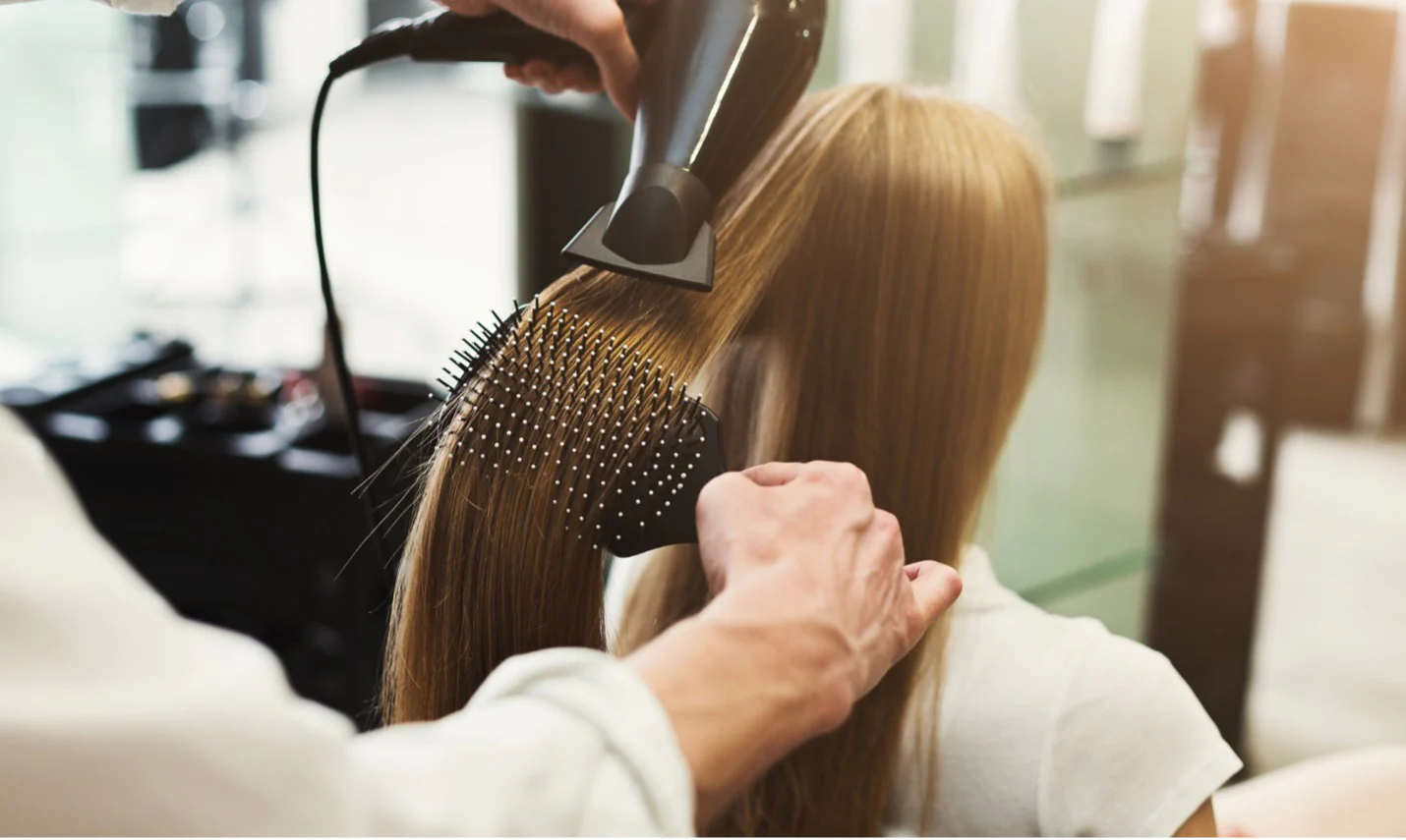 drying straight hair